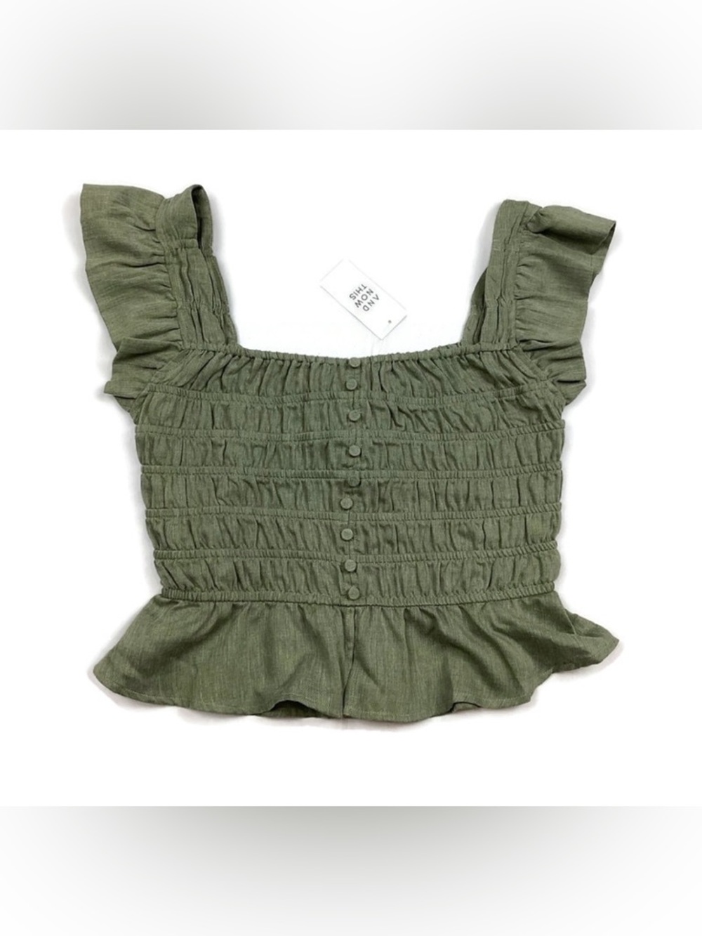 And Now This Flutter Sleeve Top New with tag XS